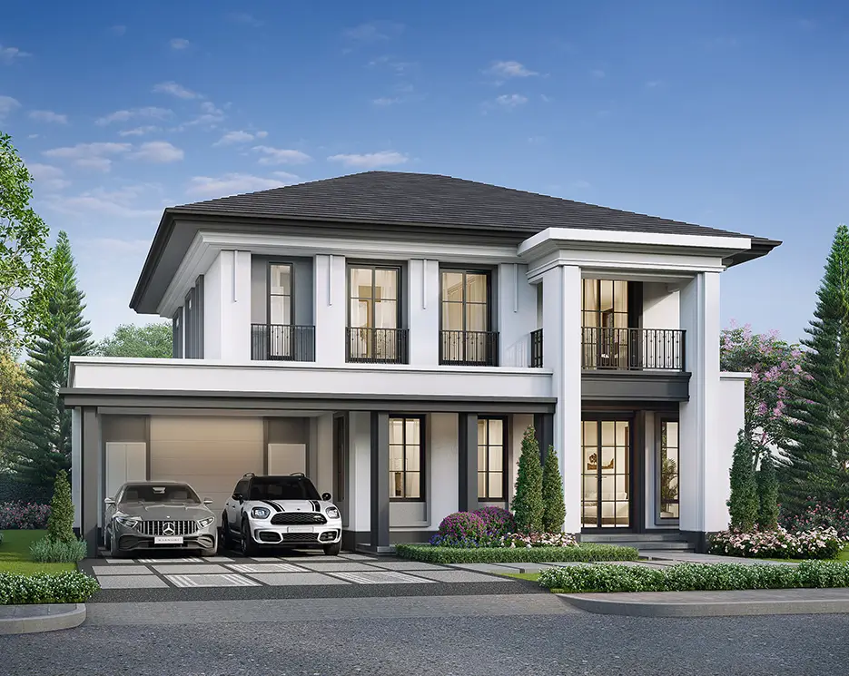 รับสร้างบ้าน แบบบ้าน Modern Classic - MC-SKP2-252