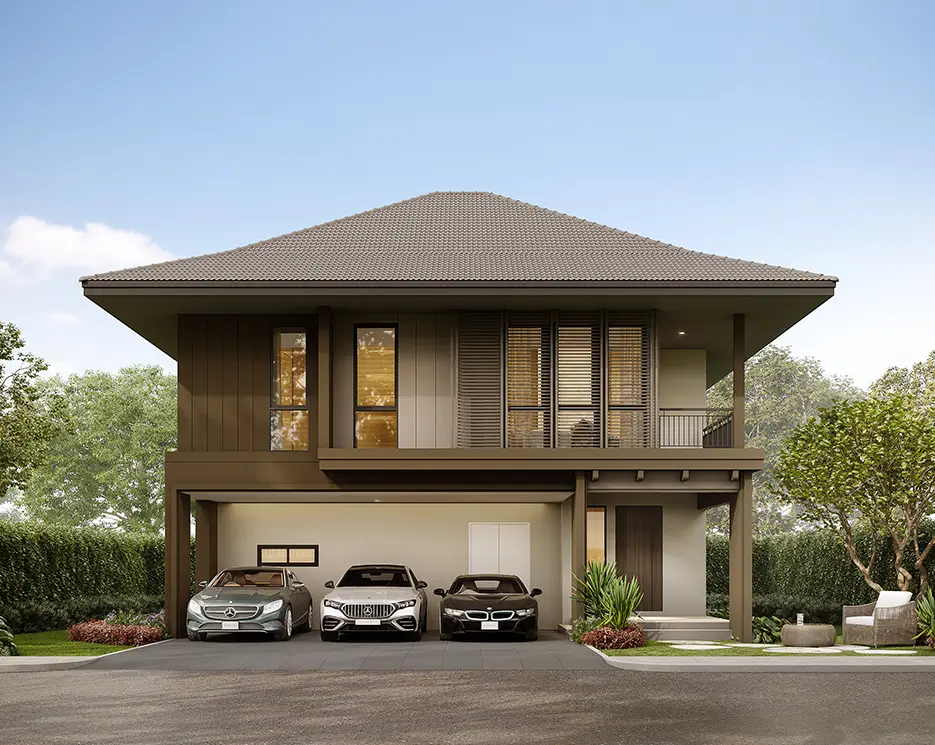 รับสร้างบ้าน แบบบ้าน RESORT STYLE - RS-BWKT-245