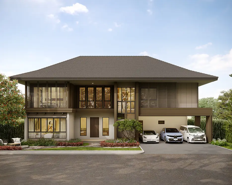 รับสร้างบ้าน แบบบ้าน RESORT STYLE - RS-BWKT-380