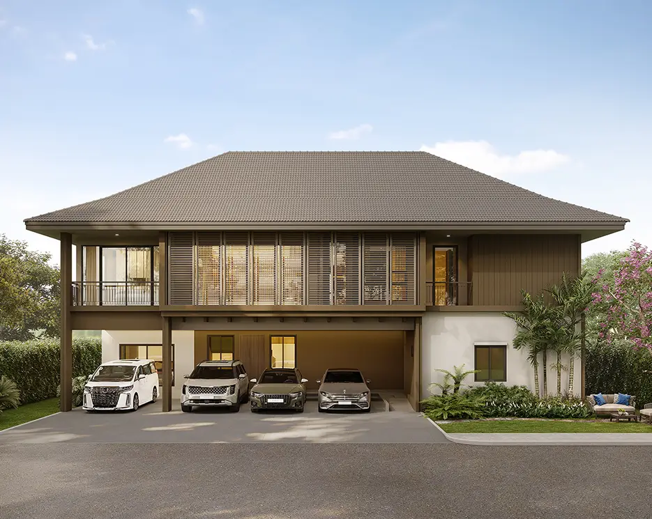 รับสร้างบ้าน แบบบ้าน RESORT STYLE - RS-BWKT-430